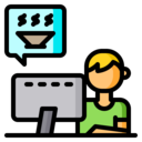food and restaurant,home,monitor,online,ecommerce,noodles,order food